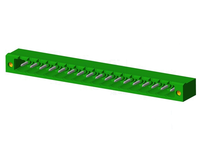 Connector: ontkoppelbare terminal strip; contact; mannelijk Connector: ontkoppelbare terminal strip; contact; mannelijk